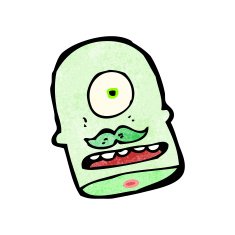 cartoon cyclops head N8