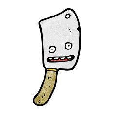 Cartoon Meat Cleaver N24