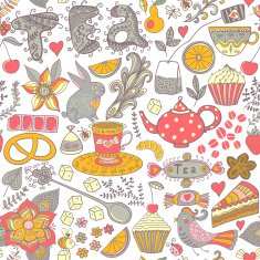 Abstract background doodle pattern N22