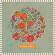 Abstract background doodle pattern N27