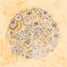 Abstract background doodle pattern N28