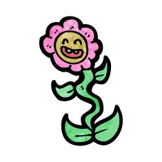 cartoon flower N646