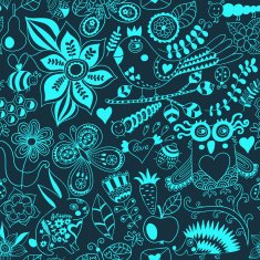 Abstract background doodle pattern N71