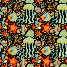 Abstract retro doodle pattern N4