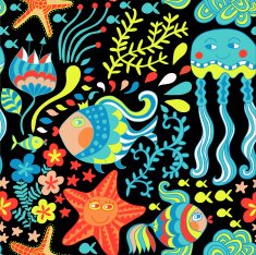 Abstract retro doodle pattern N5