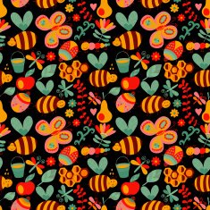 Abstract retro doodle pattern N8