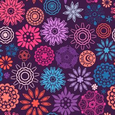 Abstract retro doodle pattern N9