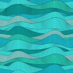 Abstract retro wave doodle pattern N2