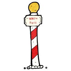 striped north pole cartoon N9