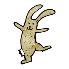 cartoon dancing rabbit N6