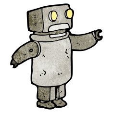 Cartoon Robot N443