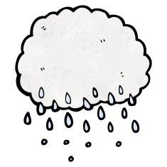 Cartoon Rain Cloud N72