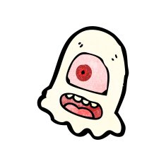 Cartoon Ghost N234