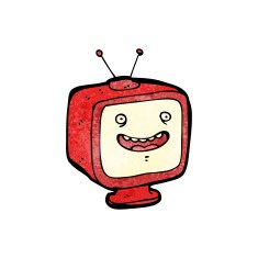 cartoon television set N8