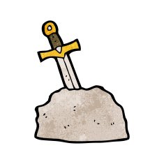 cartoon sword in stone N13