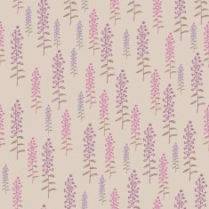seamless with hand drawn wildflowers