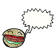 talking burger cartoon N5