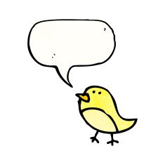 cartoon little bird N39