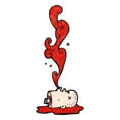 cartoon severed head N17