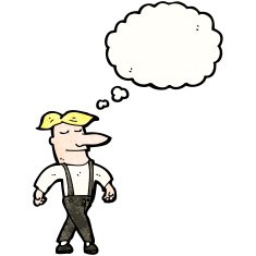 cartoon proud man N46