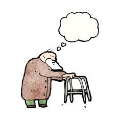 cartoon elderly man N9