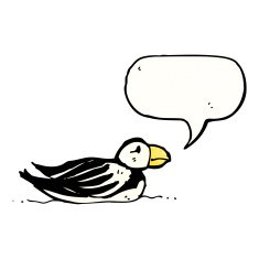 cartoon puffin N3