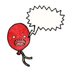 floating balloon cartoon character N15