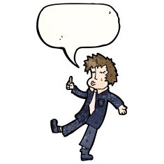 cartoon talking office man N9