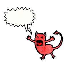 cartoon little devil N167