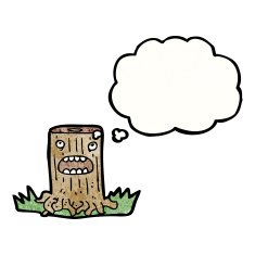 Cartoon Tree Stump N17