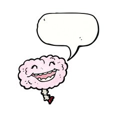 brain with speech bubble N5