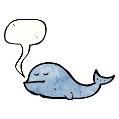 Cartoon Whale N135