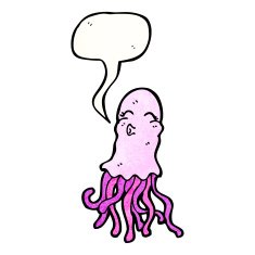 Cartoon Jellyfish N125
