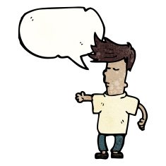 cartoon talking cool guy N3