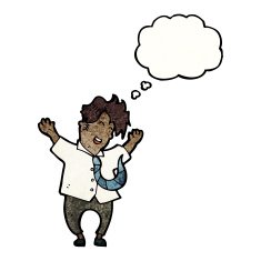 cartoon excited businessman N11