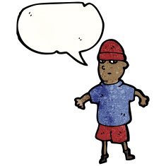 cartoon man with speech bubble N78