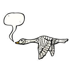 cartoon flying goose N4