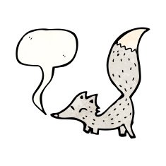 cute cartoon little wolf N3