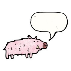 Cartoon Pig N83