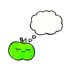 cute cartoon apple (raster version) N7