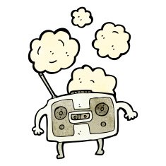 cartoon retro radio N13