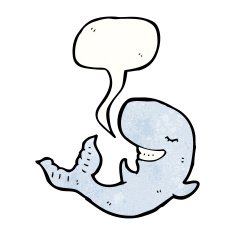 happy cartoon whale N7