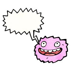 pink furry creature cartoon N8