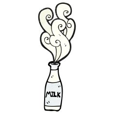 Cartoon Milk Bottle N12