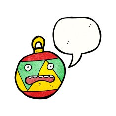 christmas bauble cartoon character N40