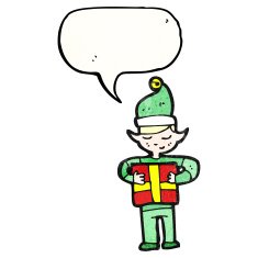 Cartoon Christmas Elf N141
