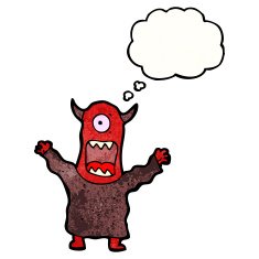 Cartoon monster N213
