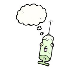 cartoon medical needle N28