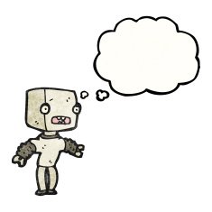 cartoon little robot N22