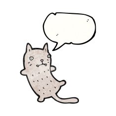 funny cartoon cat N272